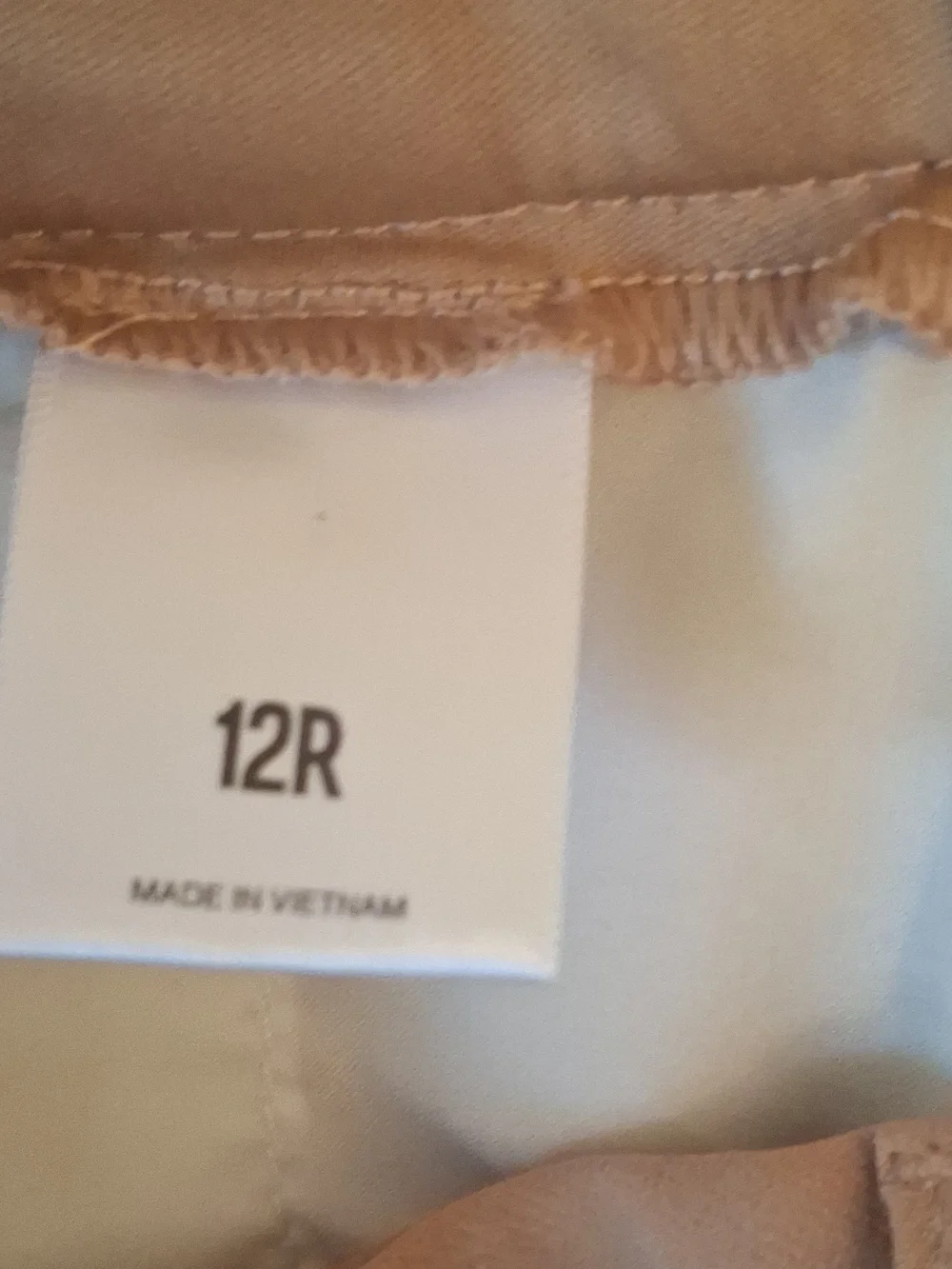 Express Women’s Beige Solid Editor Dress Pants Bootcut Mid Rise Stretch 12R - Picture 3 of 8